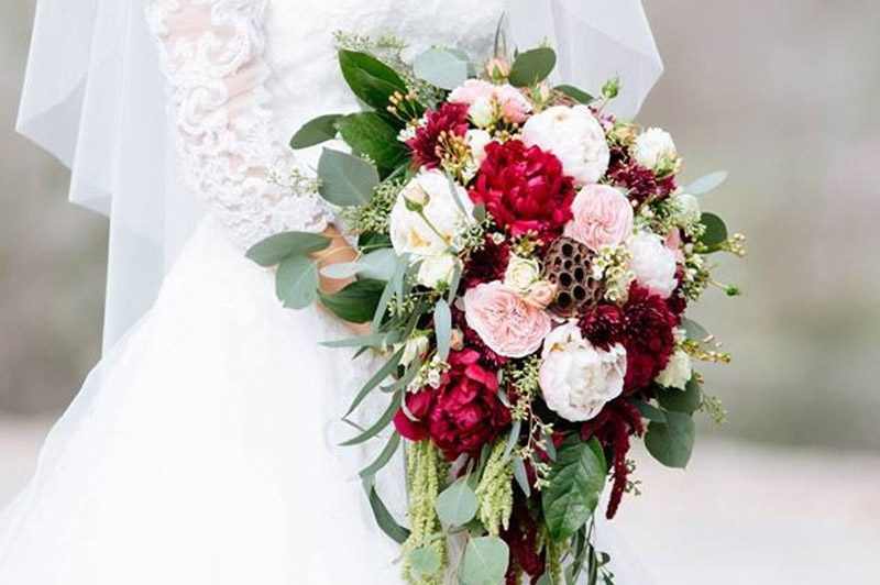 Multi colored Rose Bridal Bouquet